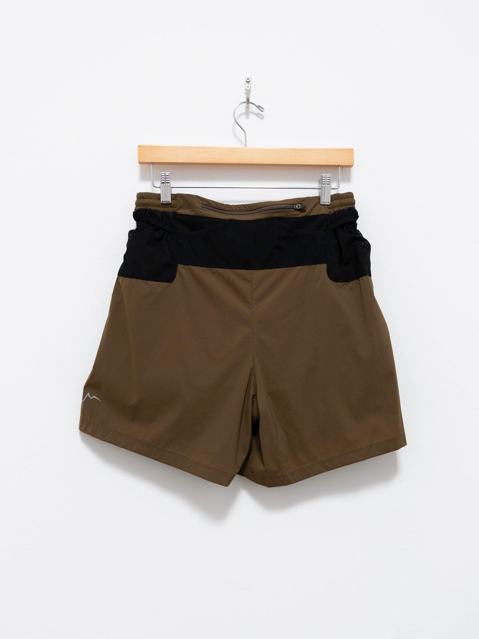 Brown Nylon Shorts