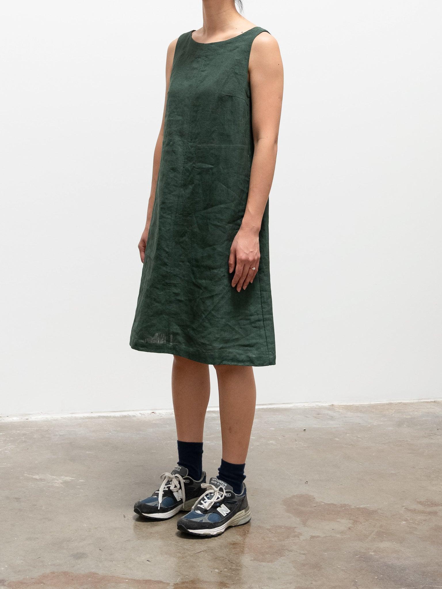 Namu Shop - Jan Machenhauer Lulu Dress - Forest Linen