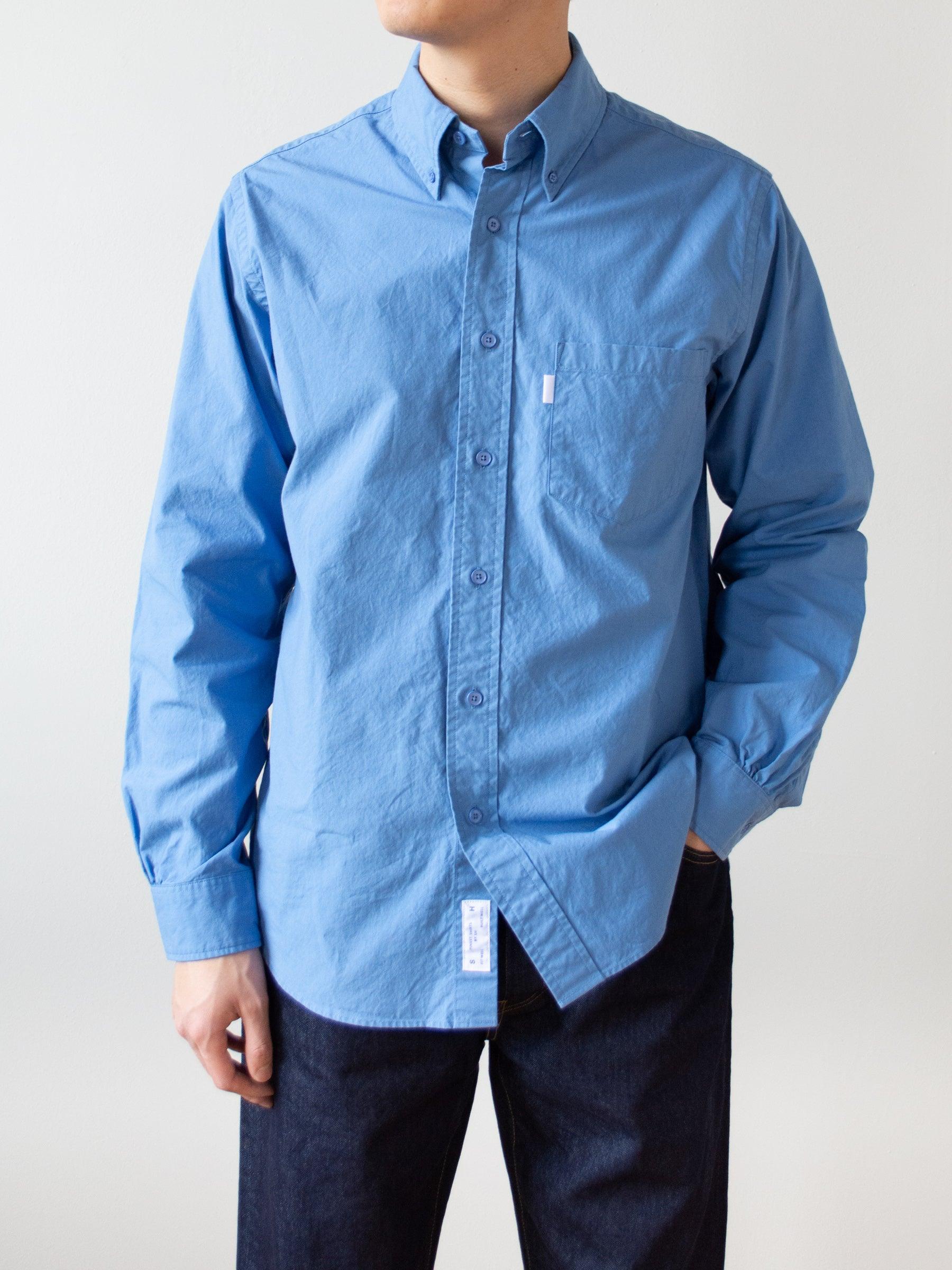 Namu Shop - S H Button Down Shirt - Blue