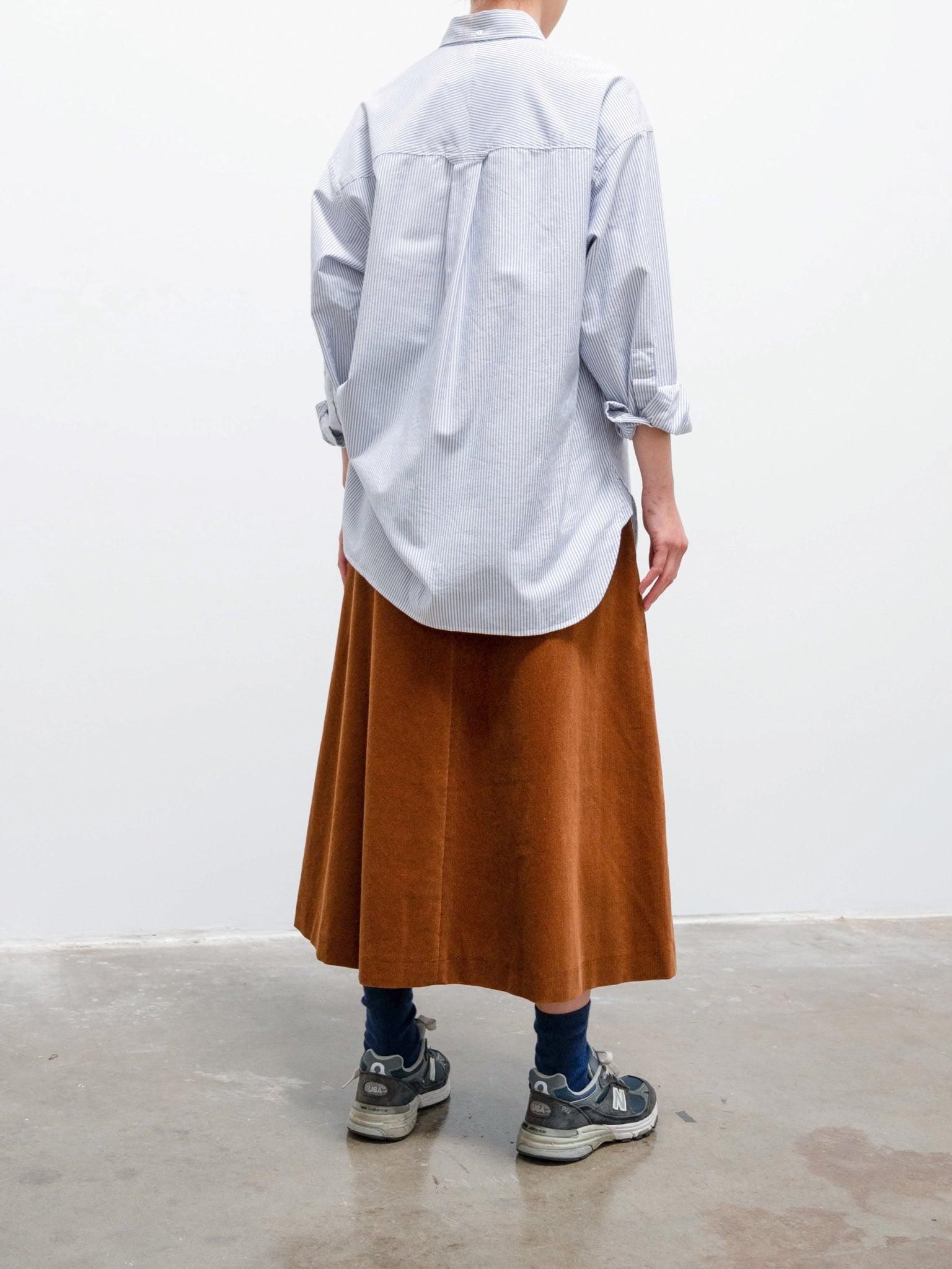 Namu Shop - Studio Nicholson Creed Oxford Shirt - Cornflower Stripe