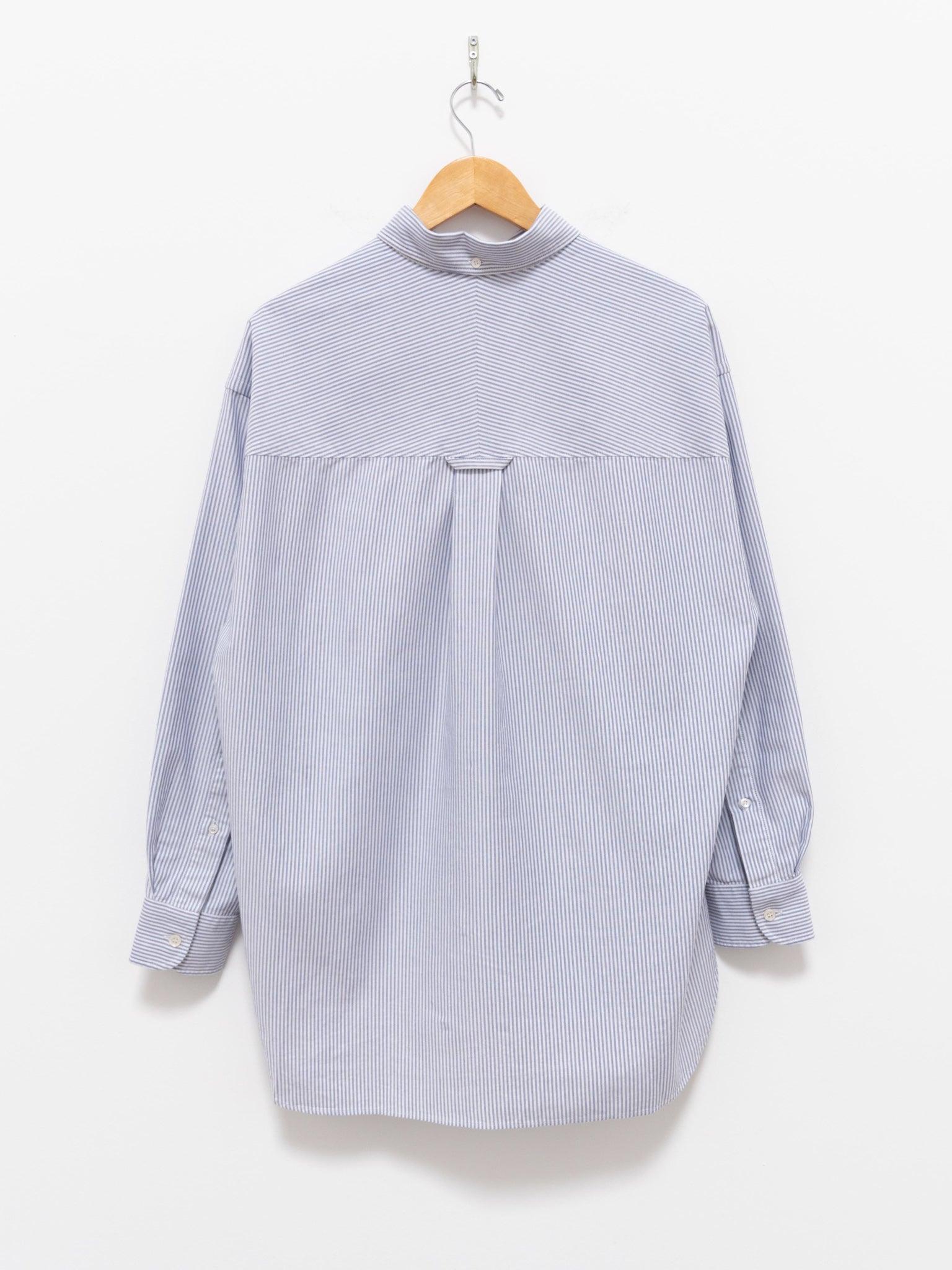 Namu Shop - Studio Nicholson Creed Oxford Shirt - Cornflower Stripe