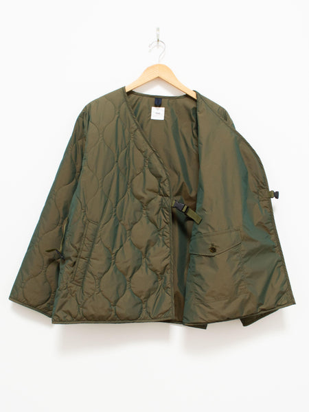 Namu Shop - ts(s) Lightweight Taffeta Quilted Liner Buckle Jacket - Olive