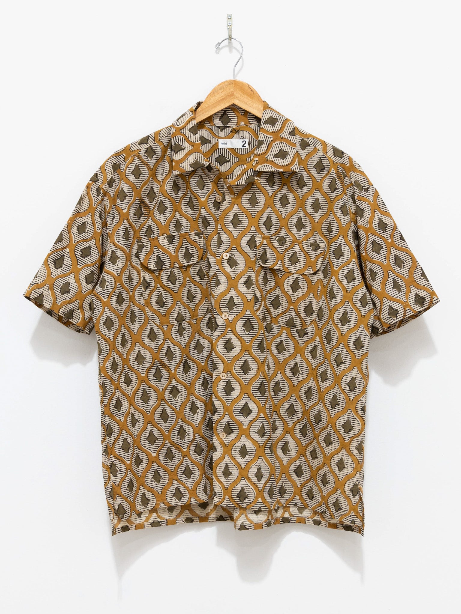 Namu Shop - ts(s) Round - Flap Sleeve Shirt Short Khaki